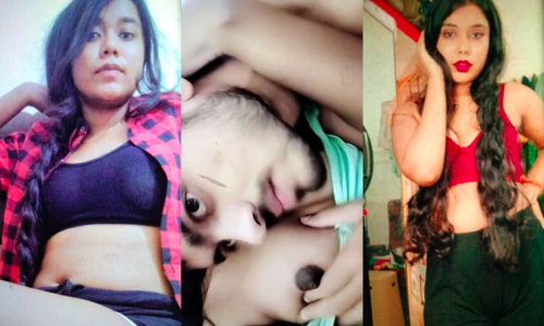 Horny Couple Enjoying Sexy Gf Kissing Passionately Giving Bj Boobs Sucking & Fucking Doggystyle Captured
