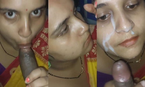 Bengali Bhabhi Giving Blowjob Taking Cum On Face