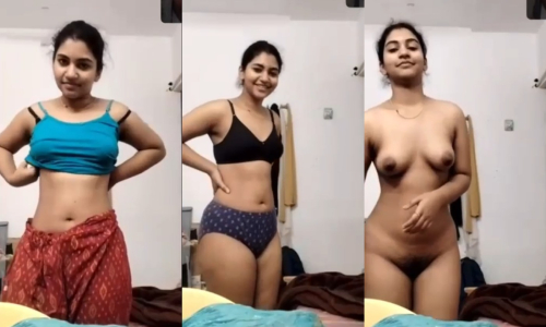 Cute Shy Tamil Thick Ass Gf Stripping on Vc for Bf