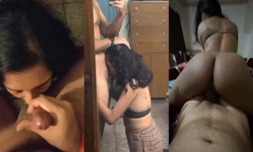 Indian Sexy Horny Babe Giving Blowjob Riding Hard On Boyfriend Dick