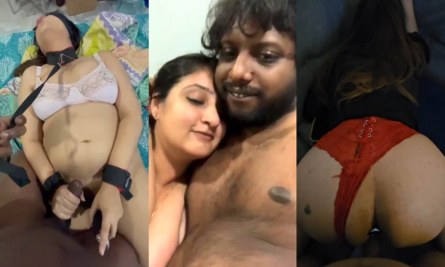 Submissive Horny Indian Milf Giving Blowjob Doggy Style Fucking