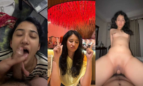 Big Ass Sexy Indian Babe Giving Blowjob Riding Hard Doggy Style Fucking