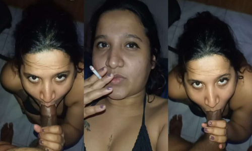 Tattooed Horny Girl Smoking Cigarette Drinking Giving Blowjob Riding On Boyfriend Dick With Moaning